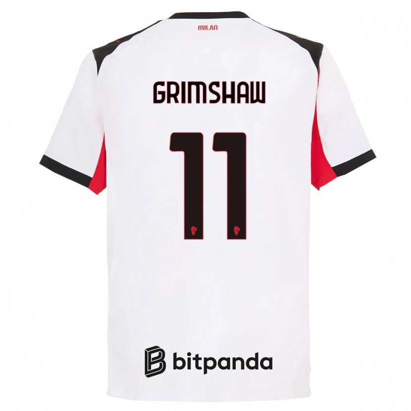 Danxen Herren Christy Grimshaw #11 Weiß Schwarz Auswärtstrikot Trikot 2025/26 T-Shirt Österreich