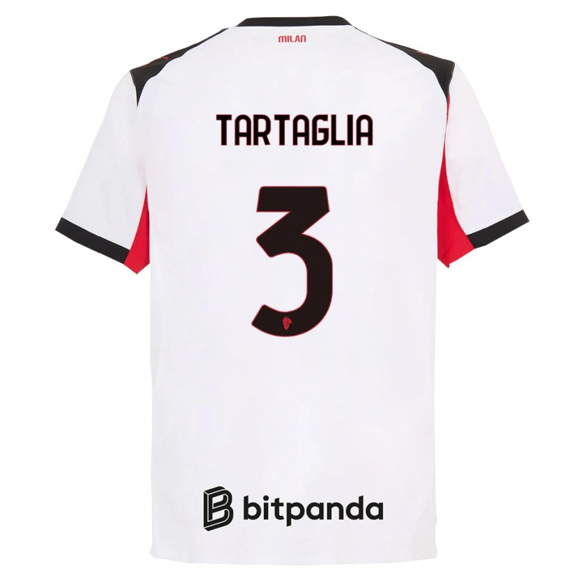 Danxen Herren Edoardo Tartaglia #3 Weiß Schwarz Auswärtstrikot Trikot 2025/26 T-Shirt Österreich