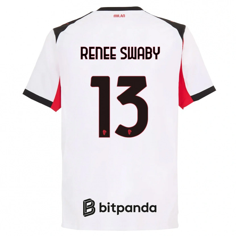 Danxen Herren Allyson Renee Swaby #13 Weiß Schwarz Auswärtstrikot Trikot 2025/26 T-Shirt Österreich