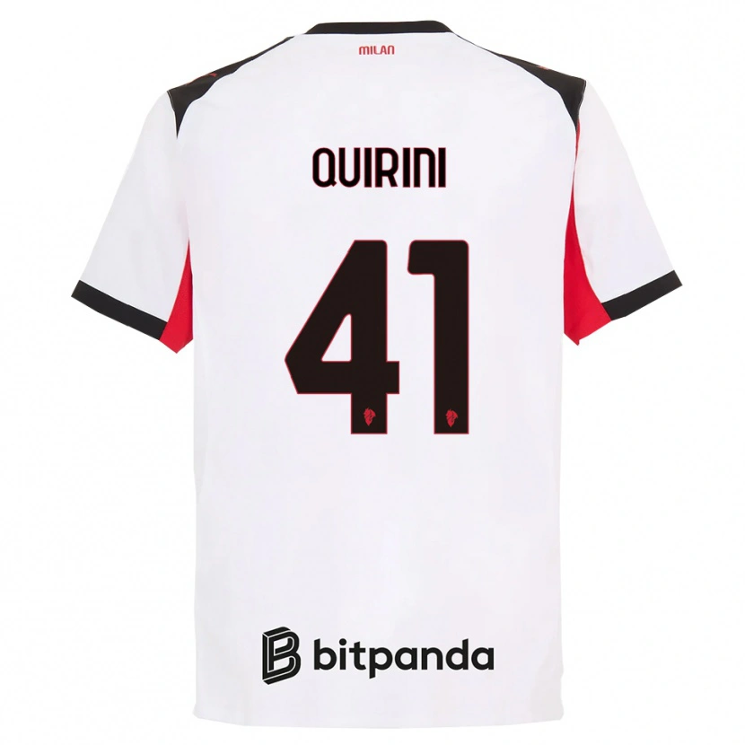 Danxen Herren Ettore Quirini #41 Weiß Schwarz Auswärtstrikot Trikot 2025/26 T-Shirt Österreich