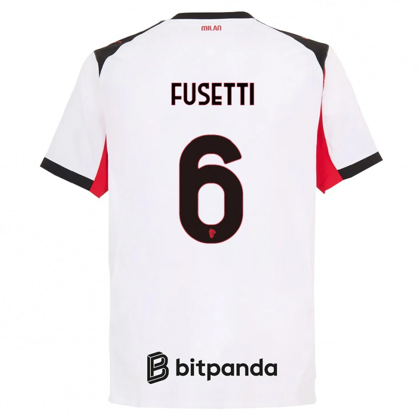 Danxen Herren Laura Fusetti #6 Weiß Schwarz Auswärtstrikot Trikot 2025/26 T-Shirt Österreich