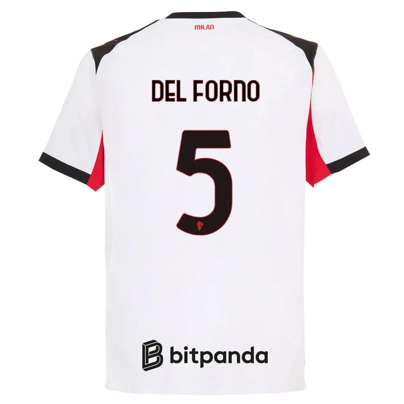Danxen Herren Luca Del Forno #5 Weiß Schwarz Auswärtstrikot Trikot 2025/26 T-Shirt Österreich