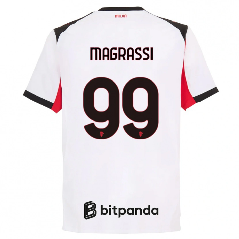 Danxen Herren Andrea Magrassi #99 Weiß Schwarz Auswärtstrikot Trikot 2025/26 T-Shirt Österreich