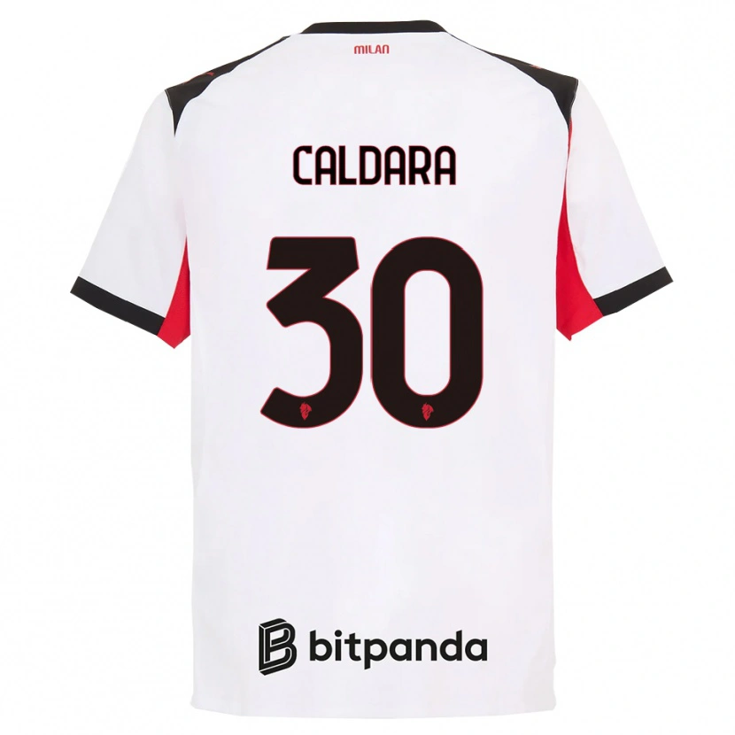 Danxen Herren Mattia Caldara #30 Weiß Schwarz Auswärtstrikot Trikot 2025/26 T-Shirt Österreich