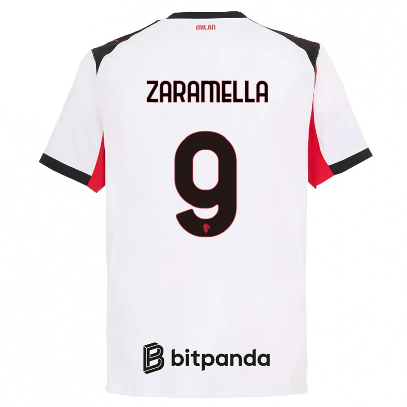 Danxen Herren Mattia Zaramella #9 Weiß Schwarz Auswärtstrikot Trikot 2025/26 T-Shirt Österreich