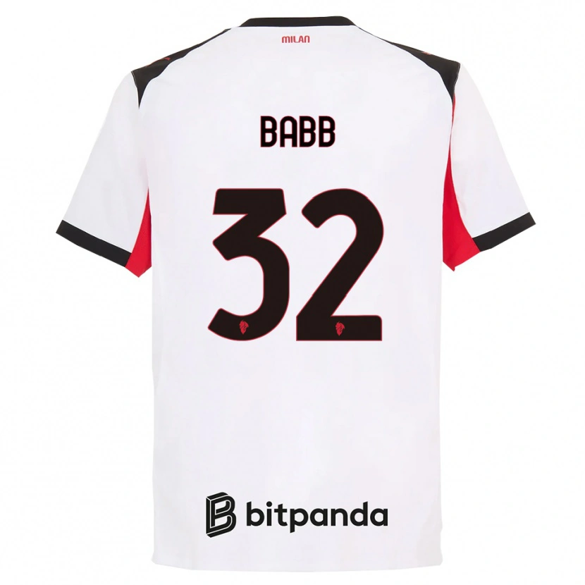 Danxen Herren Selena Delia Babb #32 Weiß Schwarz Auswärtstrikot Trikot 2025/26 T-Shirt Österreich