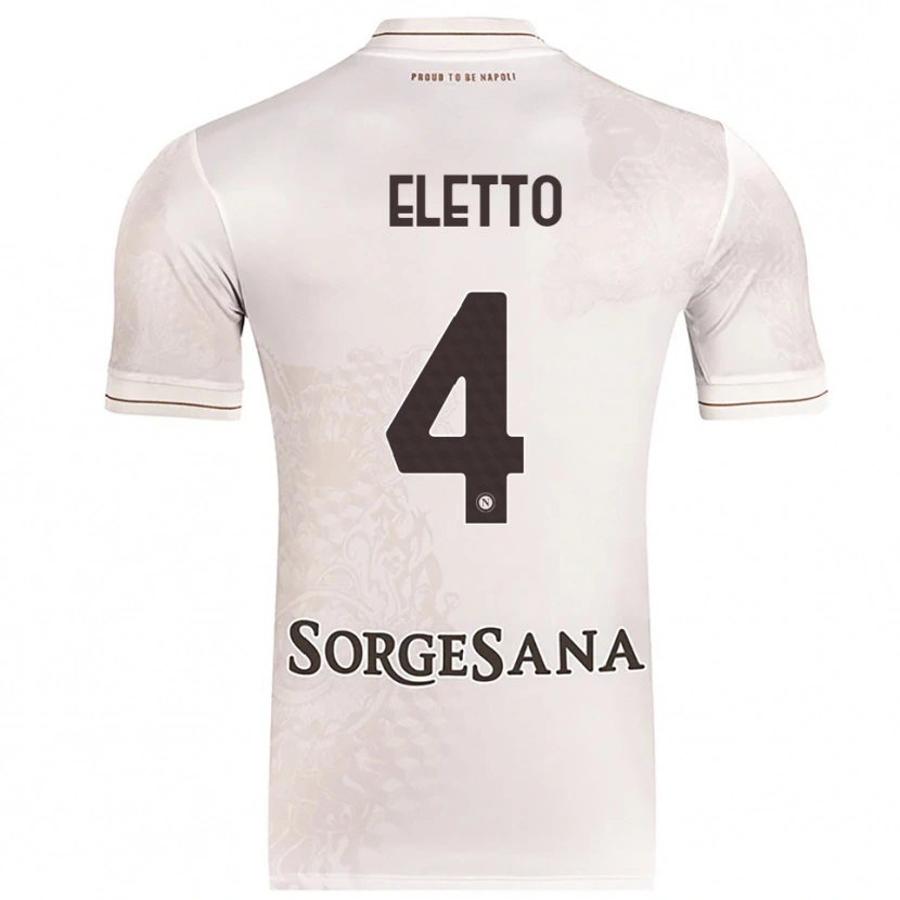 Danxen Herren Francesco Eletto #4 Champagner Braun Auswärtstrikot Trikot 2025/26 T-Shirt Österreich