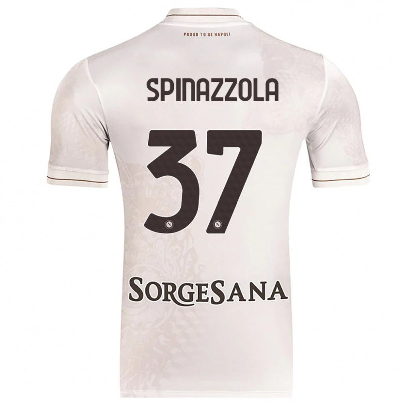 Danxen Herren Leonardo Spinazzola #37 Champagner Braun Auswärtstrikot Trikot 2025/26 T-Shirt Österreich