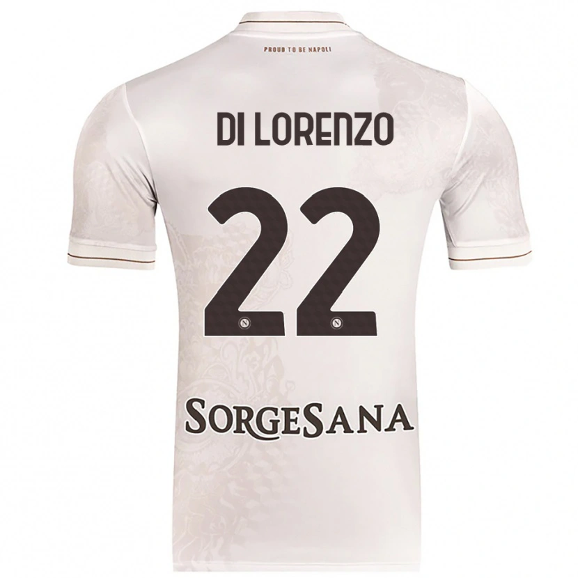 Danxen Herren Giovanni Di Lorenzo #22 Champagner Braun Auswärtstrikot Trikot 2025/26 T-Shirt Österreich