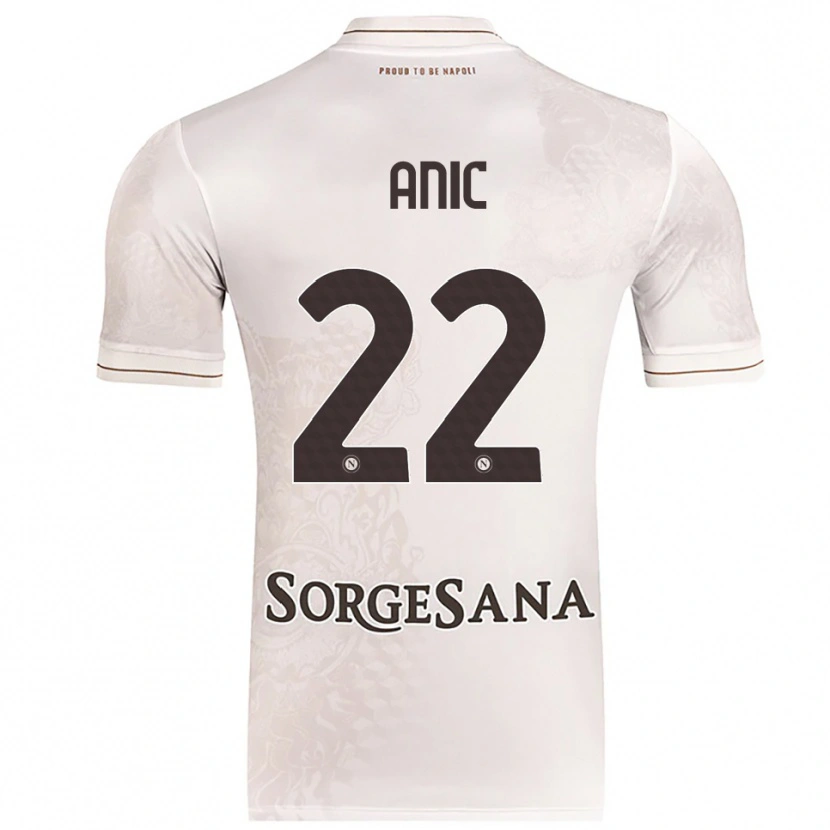 Danxen Herren Ivan Anic #22 Champagner Braun Auswärtstrikot Trikot 2025/26 T-Shirt Österreich