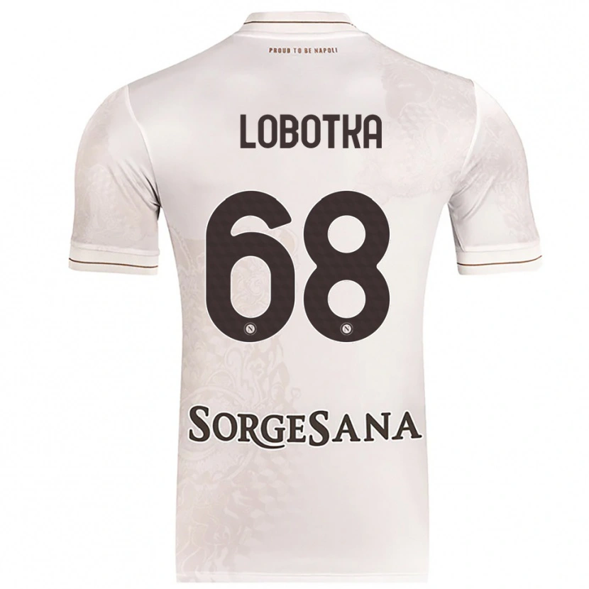Danxen Herren Stanislav Lobotka #68 Champagner Braun Auswärtstrikot Trikot 2025/26 T-Shirt Österreich