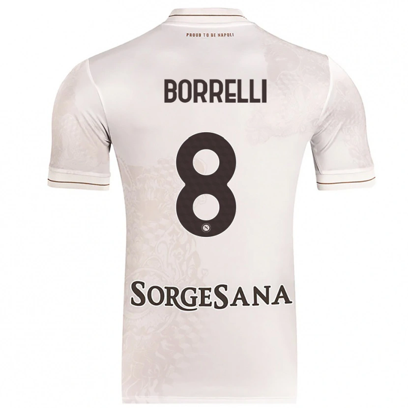 Danxen Herren Ciro Borrelli #8 Champagner Braun Auswärtstrikot Trikot 2025/26 T-Shirt Österreich
