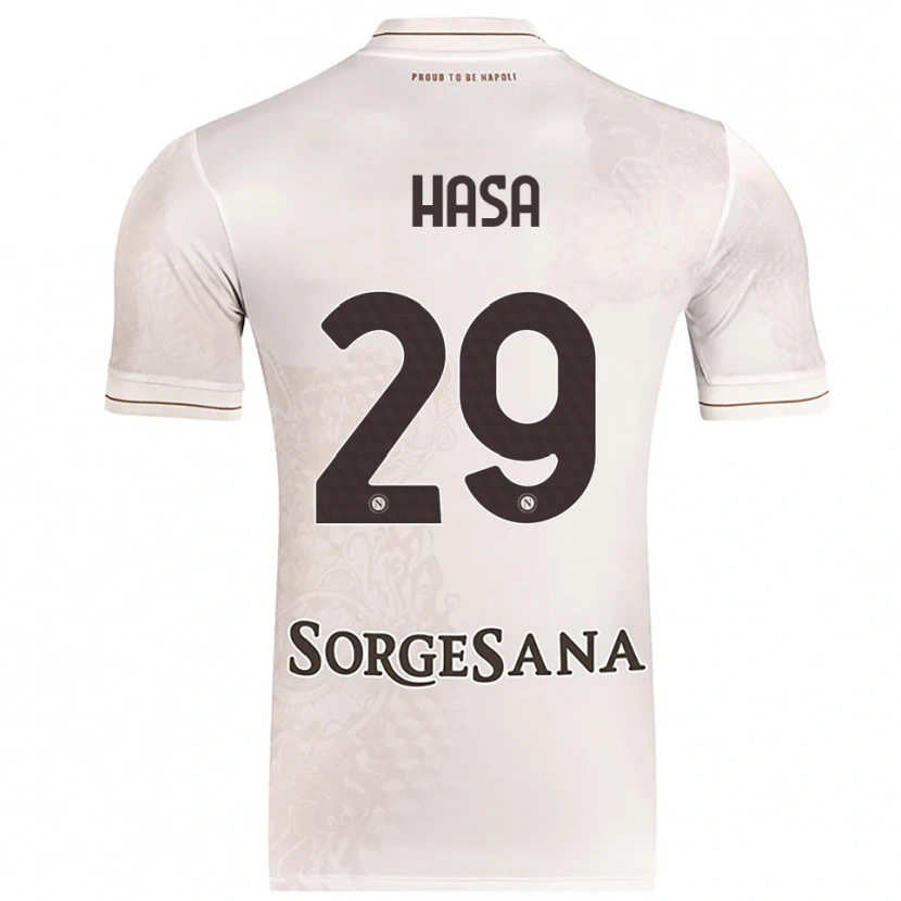 Danxen Herren Luis Hasa #29 Champagner Braun Auswärtstrikot Trikot 2025/26 T-Shirt Österreich