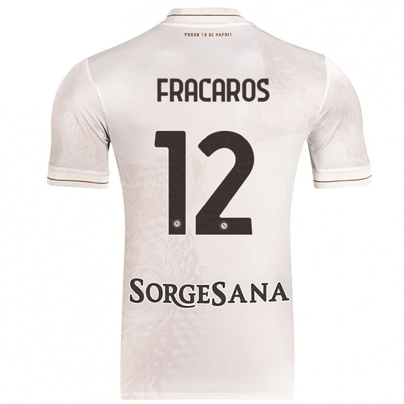 Danxen Herren Caterina Fracaros #12 Champagner Braun Auswärtstrikot Trikot 2025/26 T-Shirt Österreich