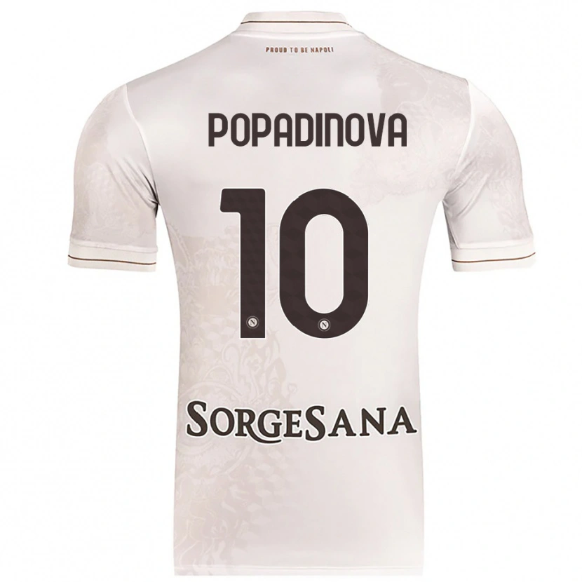 Danxen Herren Evdokiya Popadinova #10 Champagner Braun Auswärtstrikot Trikot 2025/26 T-Shirt Österreich