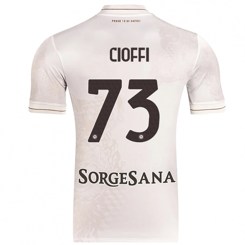 Danxen Herren Antonio Cioffi #73 Champagner Braun Auswärtstrikot Trikot 2025/26 T-Shirt Österreich