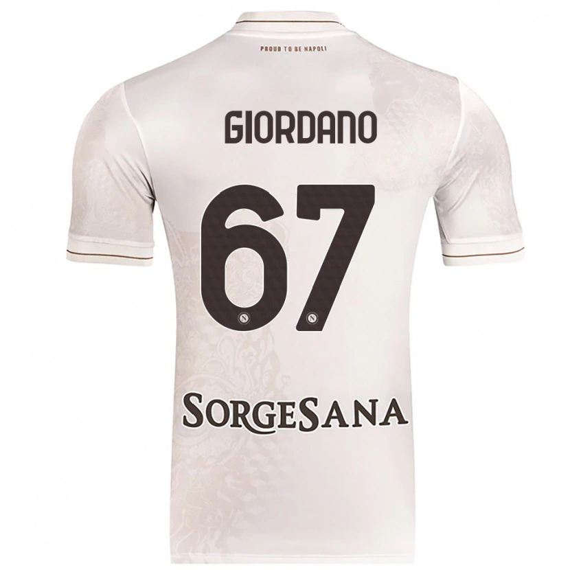 Danxen Herren Michela Giordano #67 Champagner Braun Auswärtstrikot Trikot 2025/26 T-Shirt Österreich