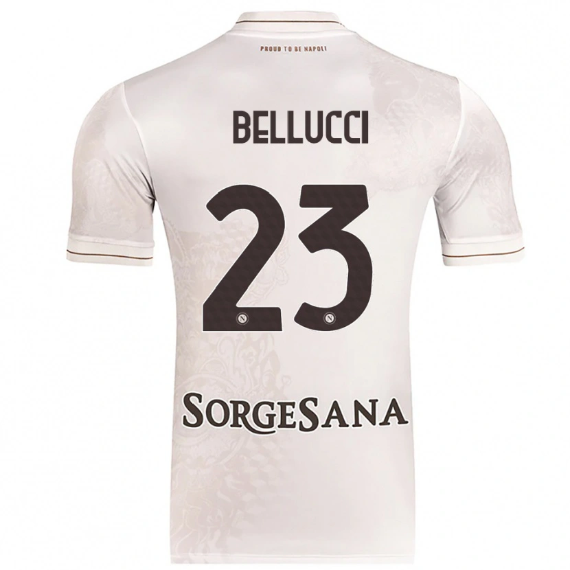 Danxen Herren Melissa Bellucci #23 Champagner Braun Auswärtstrikot Trikot 2025/26 T-Shirt Österreich