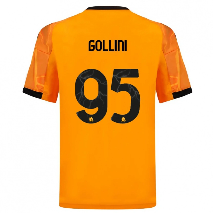 Danxen Herren Pierluigi Gollini #95 Orange Schwarz Auswärtstrikot Trikot 2025/26 T-Shirt Österreich