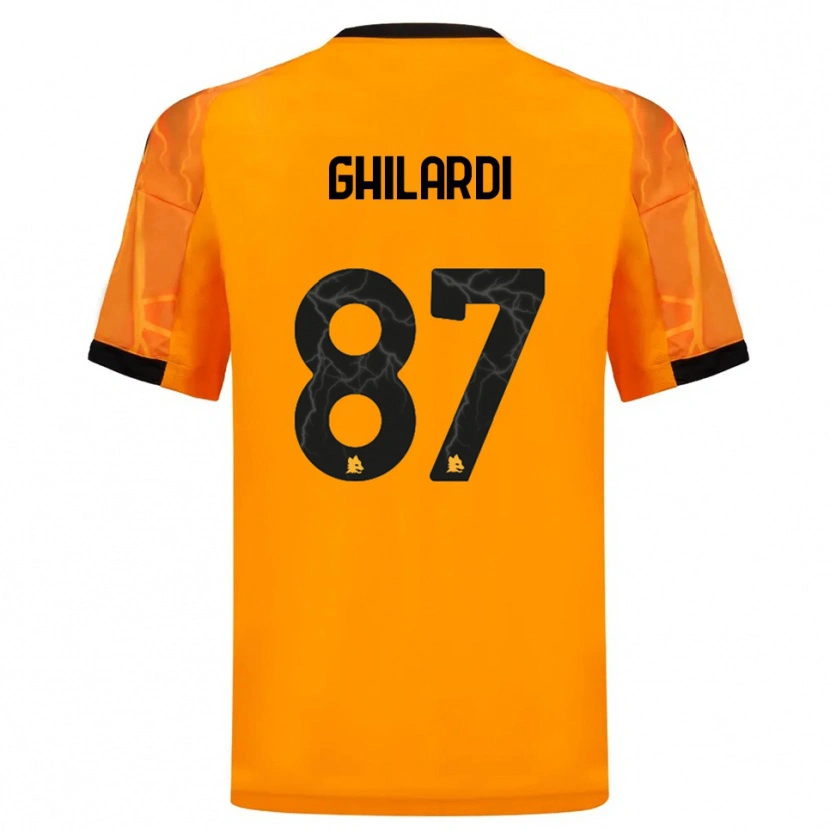 Danxen Herren Daniele Ghilardi #87 Orange Schwarz Auswärtstrikot Trikot 2025/26 T-Shirt Österreich