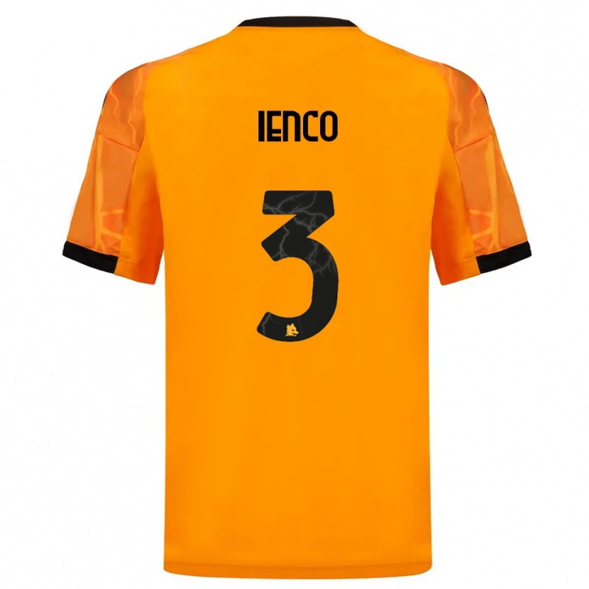 Danxen Herren Simone Ienco #3 Orange Schwarz Auswärtstrikot Trikot 2025/26 T-Shirt Österreich