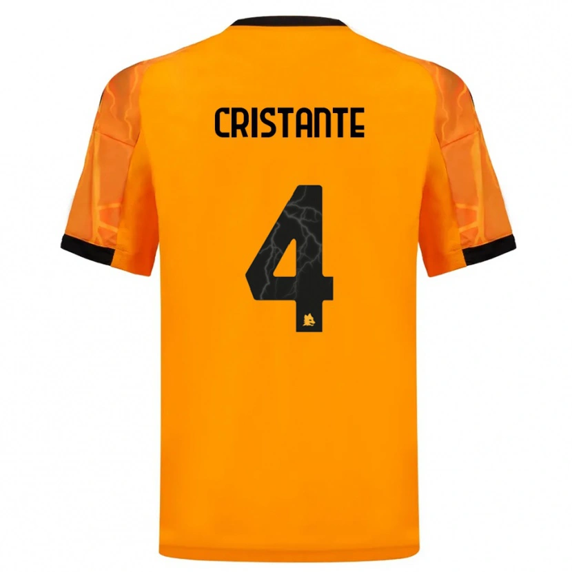 Danxen Herren Bryan Cristante #4 Orange Schwarz Auswärtstrikot Trikot 2025/26 T-Shirt Österreich