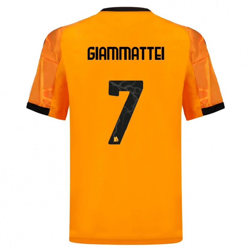 Danxen Herren Gioele Giammattei #7 Orange Schwarz Auswärtstrikot Trikot 2025/26 T-Shirt Österreich