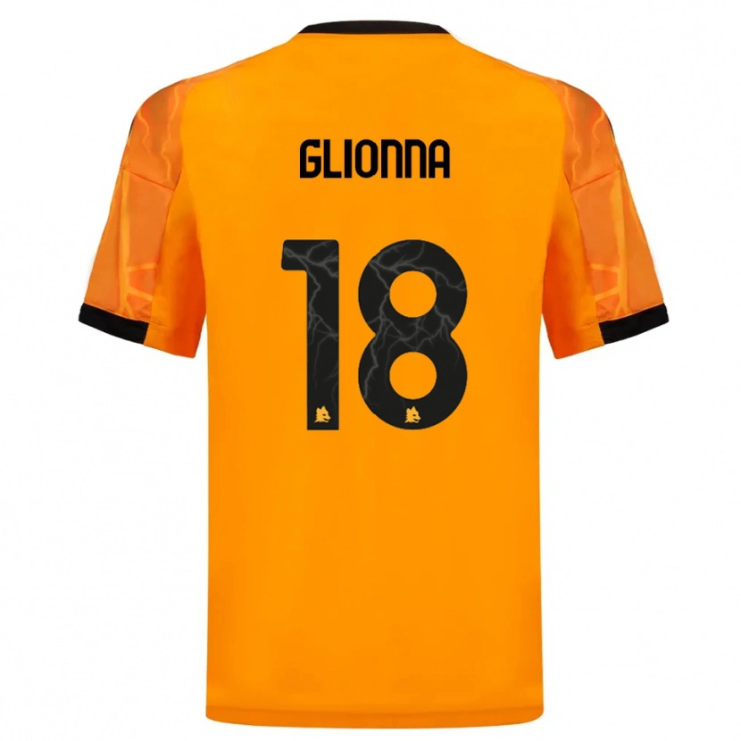 Danxen Herren Benedetta Glionna #18 Orange Schwarz Auswärtstrikot Trikot 2025/26 T-Shirt Österreich
