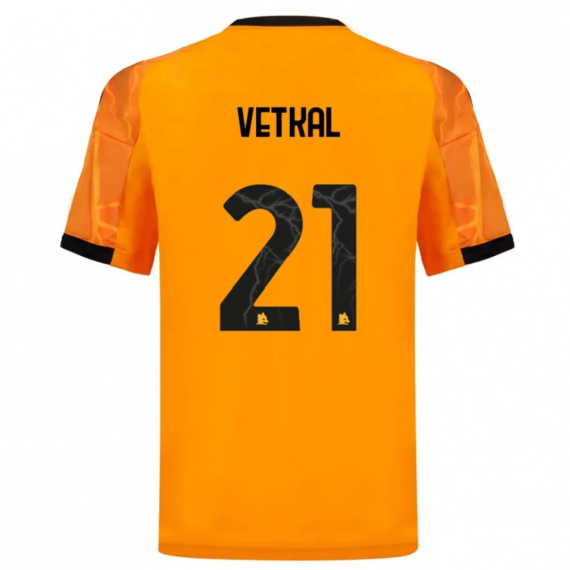 Danxen Herren Martin Vetkal #21 Orange Schwarz Auswärtstrikot Trikot 2025/26 T-Shirt Österreich
