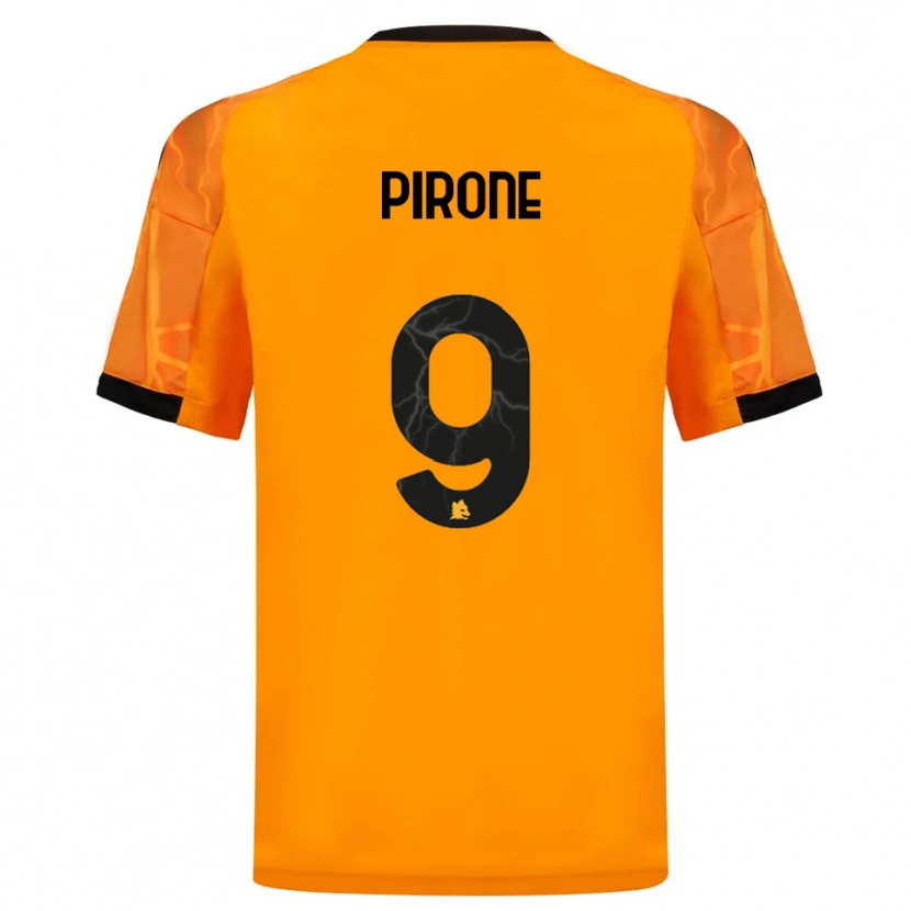Danxen Herren Valeria Pirone #9 Orange Schwarz Auswärtstrikot Trikot 2025/26 T-Shirt Österreich