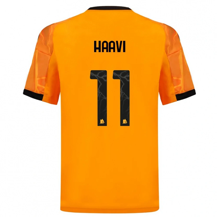 Danxen Herren Emilie Haavi #11 Orange Schwarz Auswärtstrikot Trikot 2025/26 T-Shirt Österreich