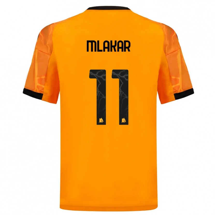 Danxen Herren Luka Mlakar #11 Orange Schwarz Auswärtstrikot Trikot 2025/26 T-Shirt Österreich