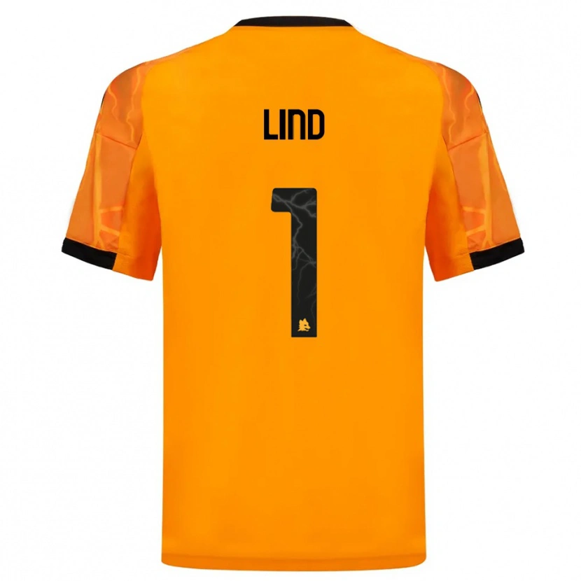 Danxen Herren Emma Lind #1 Orange Schwarz Auswärtstrikot Trikot 2025/26 T-Shirt Österreich