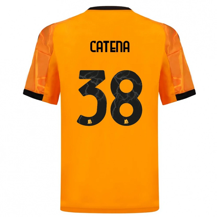 Danxen Herren Giada Catena #38 Orange Schwarz Auswärtstrikot Trikot 2025/26 T-Shirt Österreich