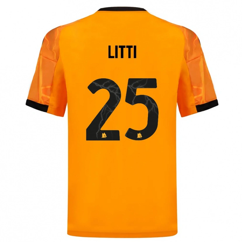 Danxen Herren Marco Litti #25 Orange Schwarz Auswärtstrikot Trikot 2025/26 T-Shirt Österreich