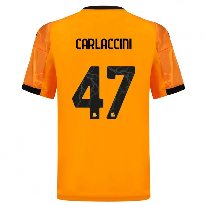 Danxen Herren Samuele Carlaccini #47 Orange Schwarz Auswärtstrikot Trikot 2025/26 T-Shirt Österreich