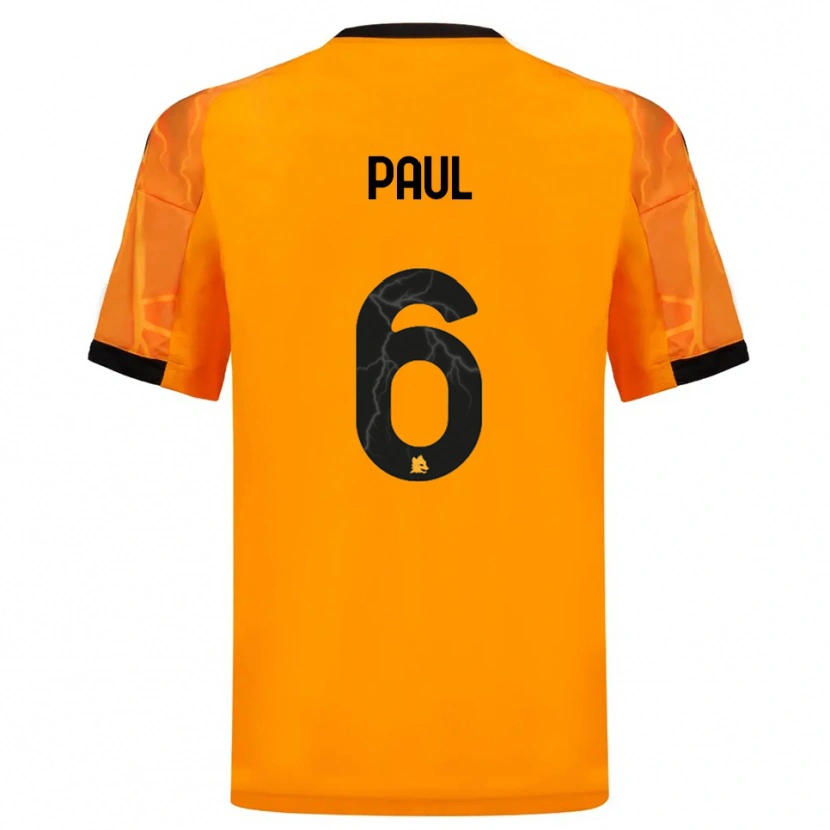Danxen Herren Daniele Paul #6 Orange Schwarz Auswärtstrikot Trikot 2025/26 T-Shirt Österreich