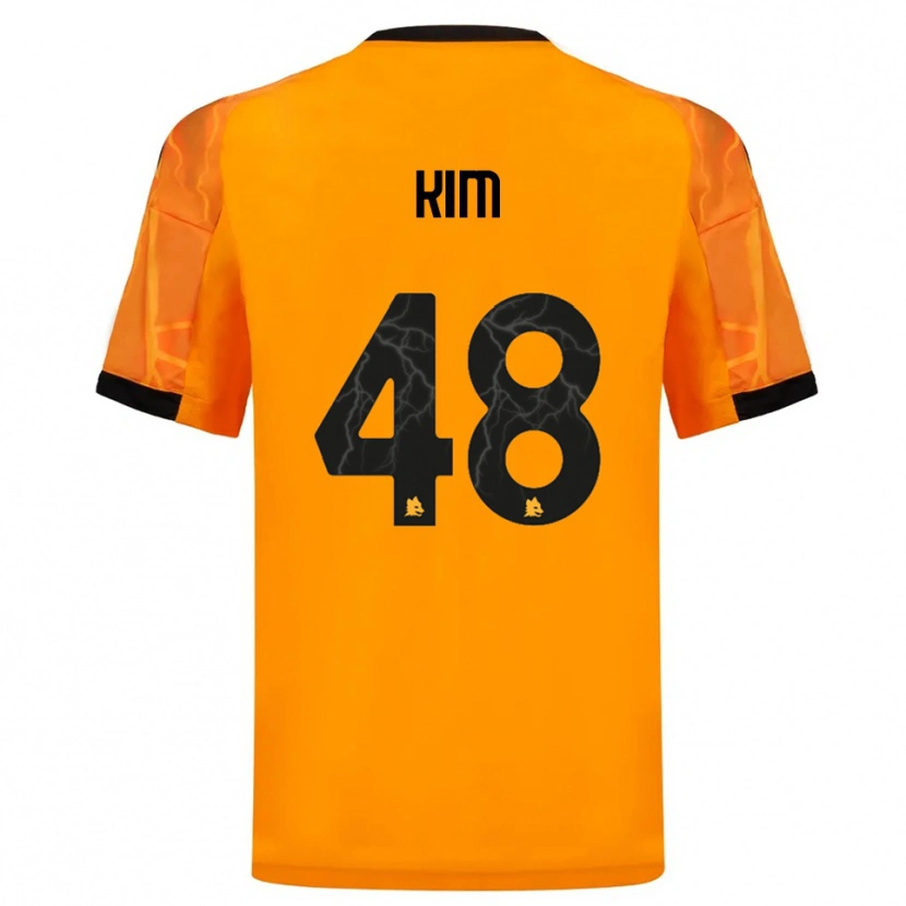 Danxen Herren Shin-Ji Kim #48 Orange Schwarz Auswärtstrikot Trikot 2025/26 T-Shirt Österreich