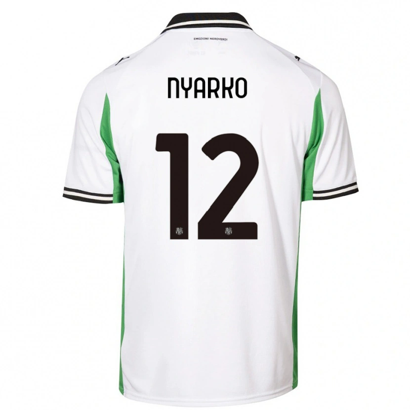 Danxen Herren Lorenzo Nyarko #12 Weiß Grün Schwarz Auswärtstrikot Trikot 2025/26 T-Shirt Österreich