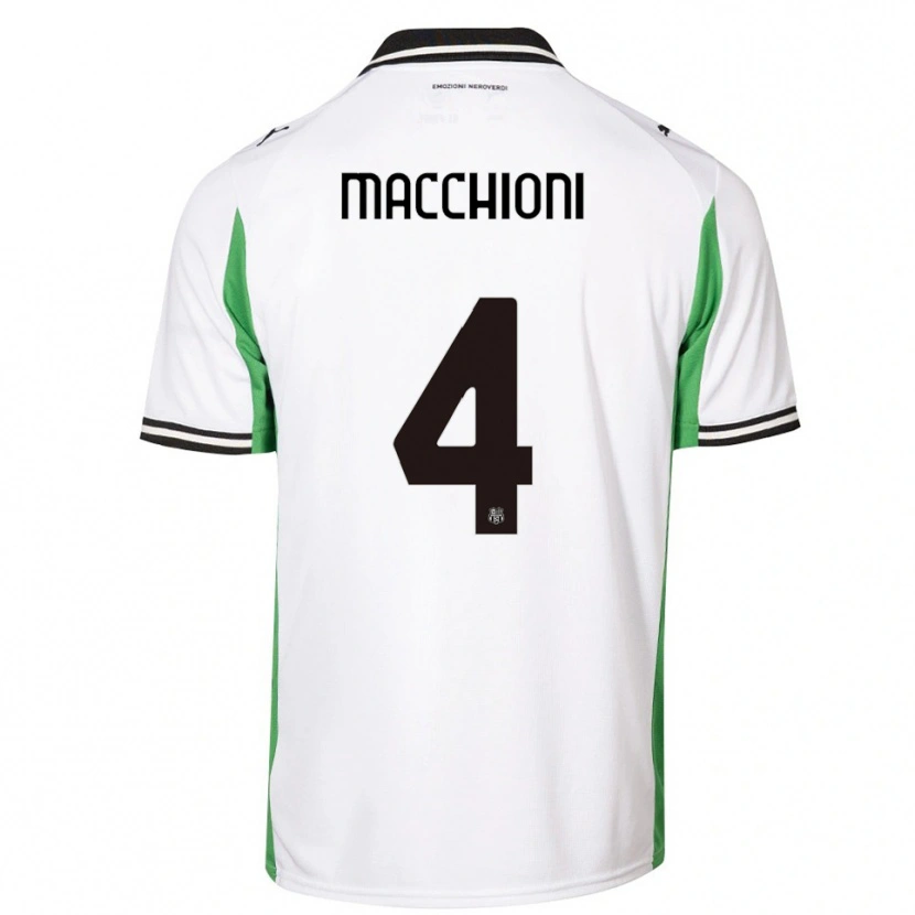 Danxen Herren Tommaso Macchioni #4 Weiß Grün Schwarz Auswärtstrikot Trikot 2025/26 T-Shirt Österreich