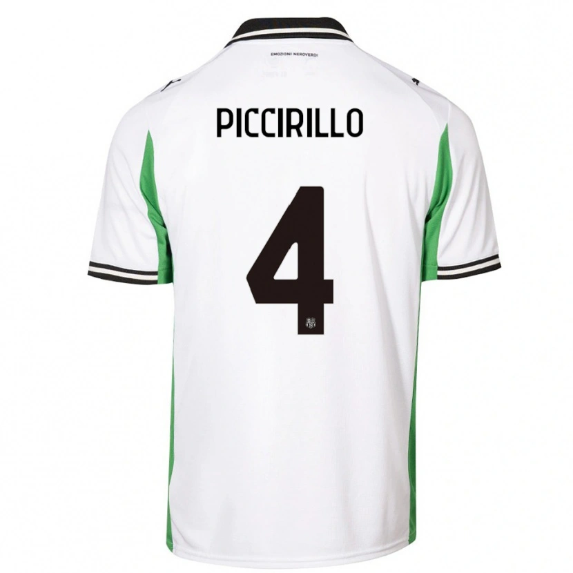 Danxen Herren Michele Piccirillo #4 Weiß Grün Schwarz Auswärtstrikot Trikot 2025/26 T-Shirt Österreich