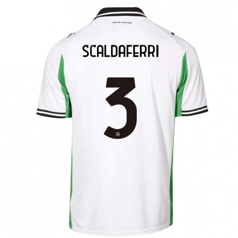 Danxen Herren Andrea Scaldaferri #3 Weiß Grün Schwarz Auswärtstrikot Trikot 2025/26 T-Shirt Österreich