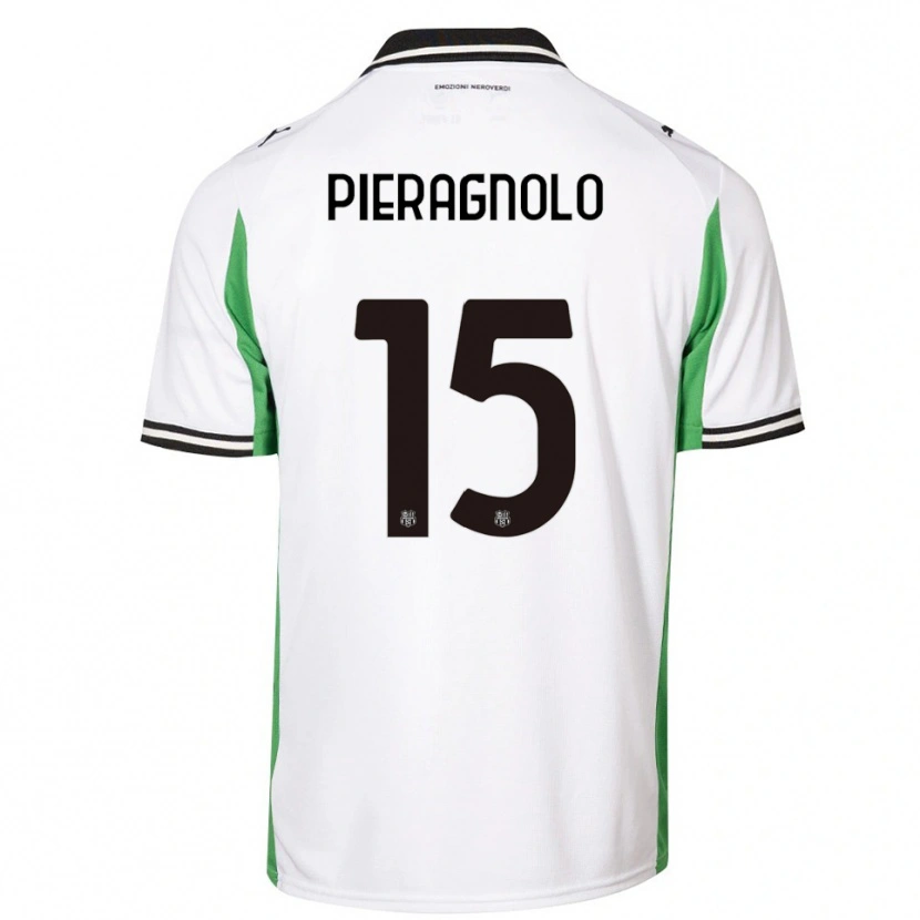 Danxen Herren Edoardo Pieragnolo #15 Weiß Grün Schwarz Auswärtstrikot Trikot 2025/26 T-Shirt Österreich