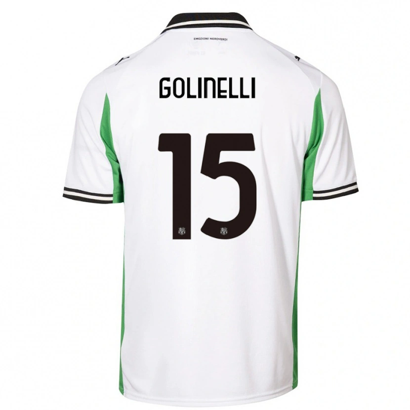 Danxen Herren Emanuele Golinelli #15 Weiß Grün Schwarz Auswärtstrikot Trikot 2025/26 T-Shirt Österreich