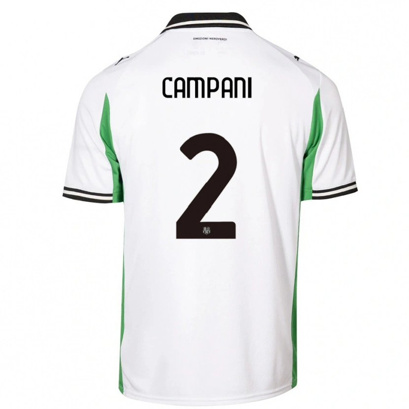 Danxen Herren Andrea Campani #2 Weiß Grün Schwarz Auswärtstrikot Trikot 2025/26 T-Shirt Österreich