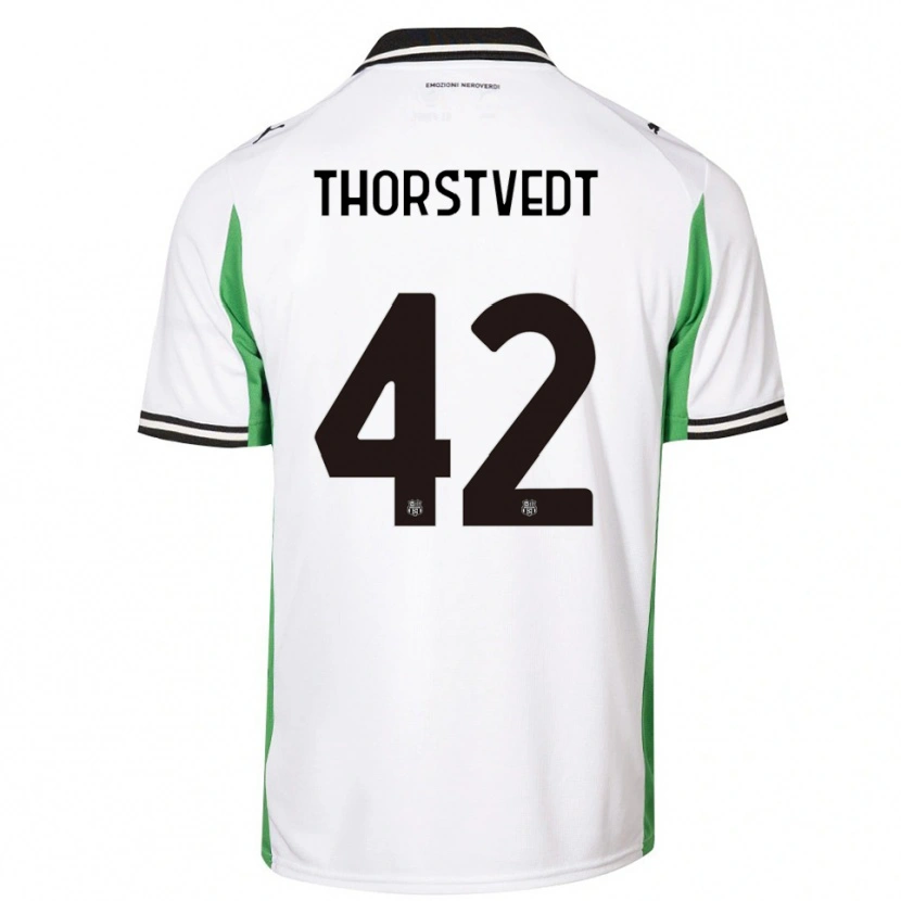 Danxen Herren Kristian Thorstvedt #42 Weiß Grün Schwarz Auswärtstrikot Trikot 2025/26 T-Shirt Österreich