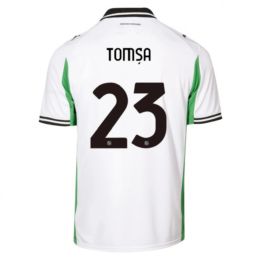 Danxen Herren Troy Tomșa #23 Weiß Grün Schwarz Auswärtstrikot Trikot 2025/26 T-Shirt Österreich