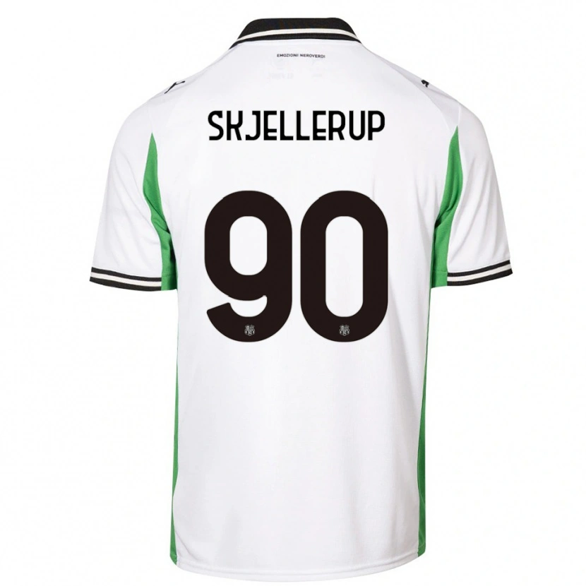 Danxen Herren Laurs Skjellerup #90 Weiß Grün Schwarz Auswärtstrikot Trikot 2025/26 T-Shirt Österreich