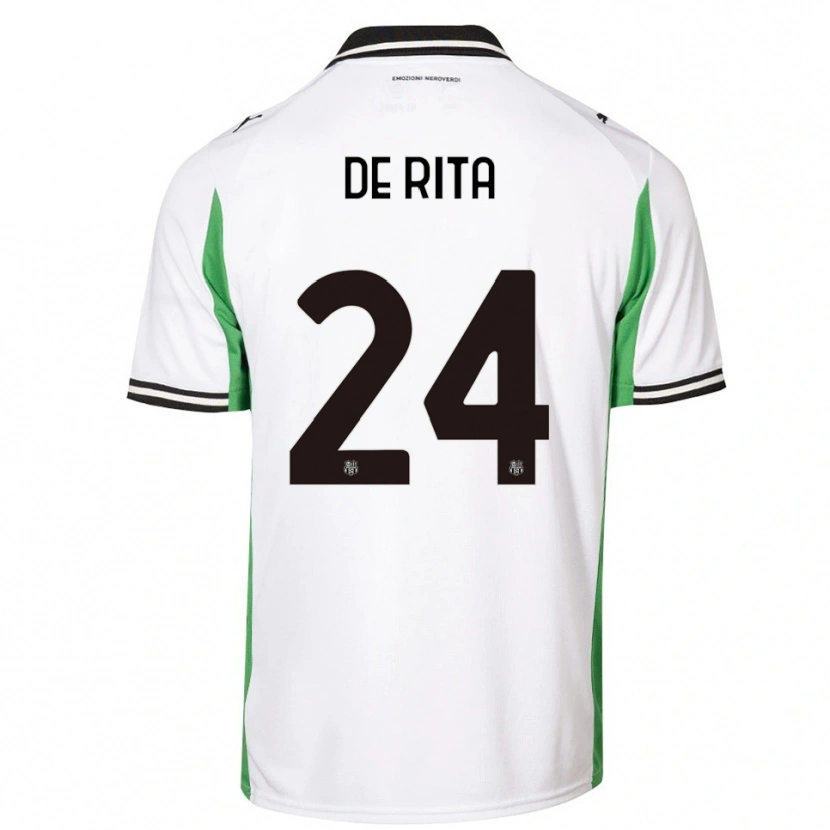 Danxen Herren Aurora De Rita #24 Weiß Grün Schwarz Auswärtstrikot Trikot 2025/26 T-Shirt Österreich