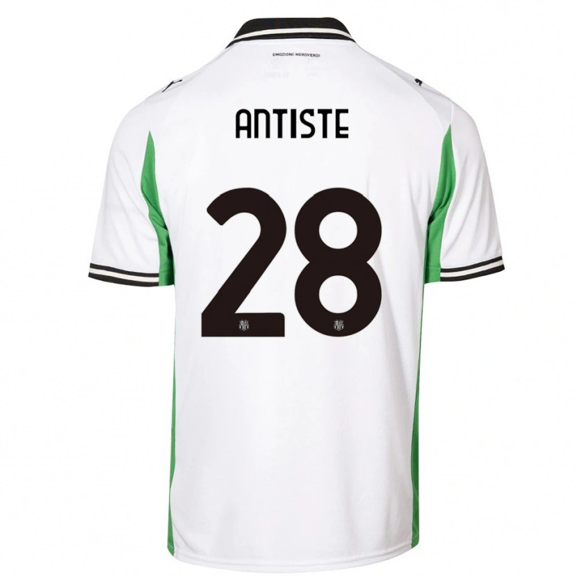 Danxen Herren Janis Antiste #28 Weiß Grün Schwarz Auswärtstrikot Trikot 2025/26 T-Shirt Österreich